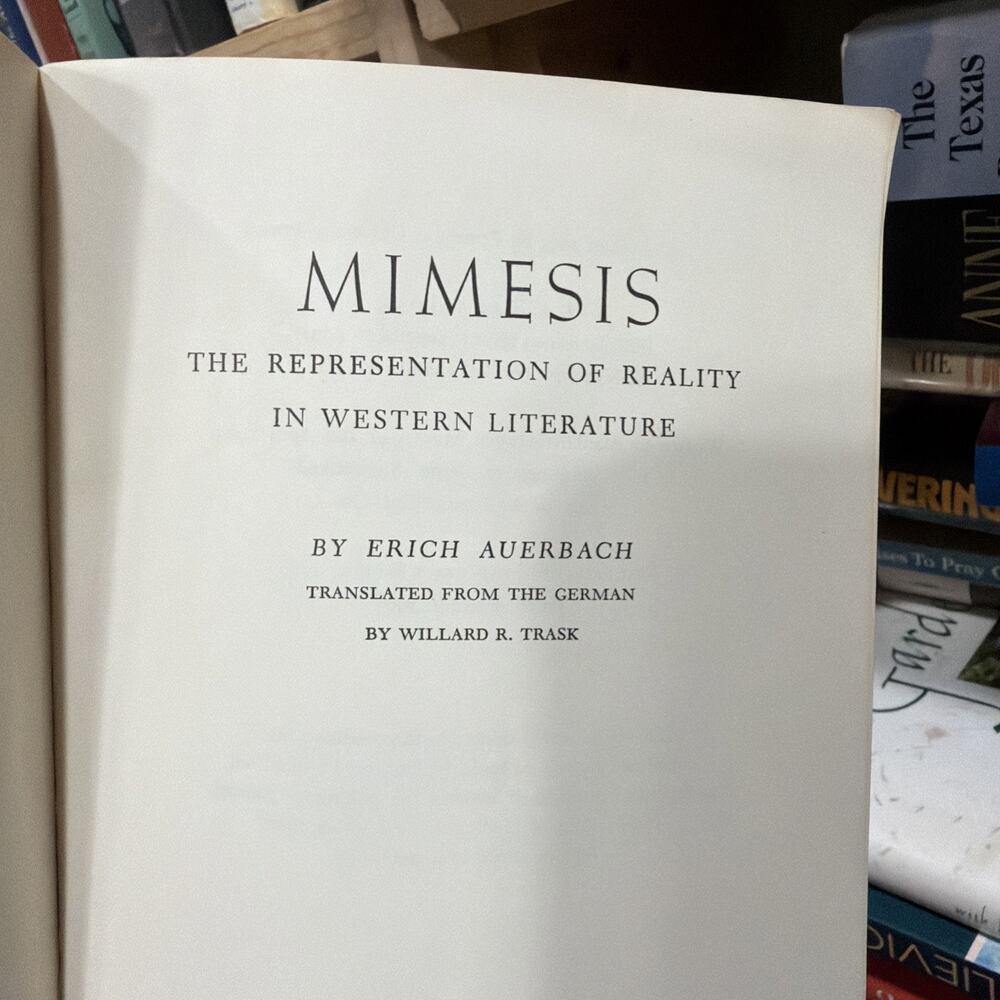 Mimesis The Representation Of Reality And Western Literature - 1973 1st/3rd VTG - Picture 4 of 7